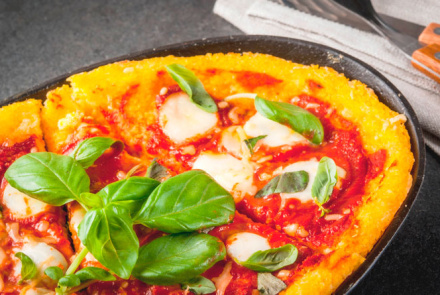 Полента с моцареллой