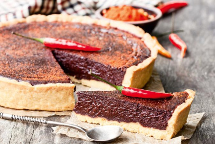 Шоколадный чизкейк с чили