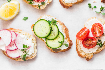 Брускетта с овощами