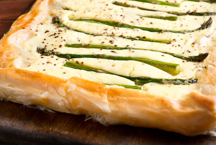 Пирог со спаржей