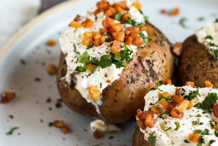 Картофель, запеченный с сыром Cremolle