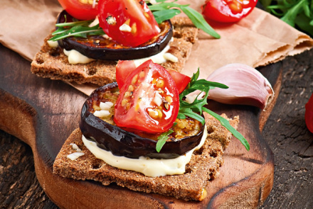 Тост с баклажаном