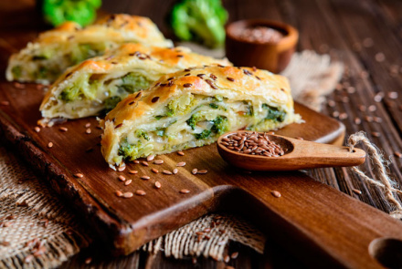 Штрудель с брокколи